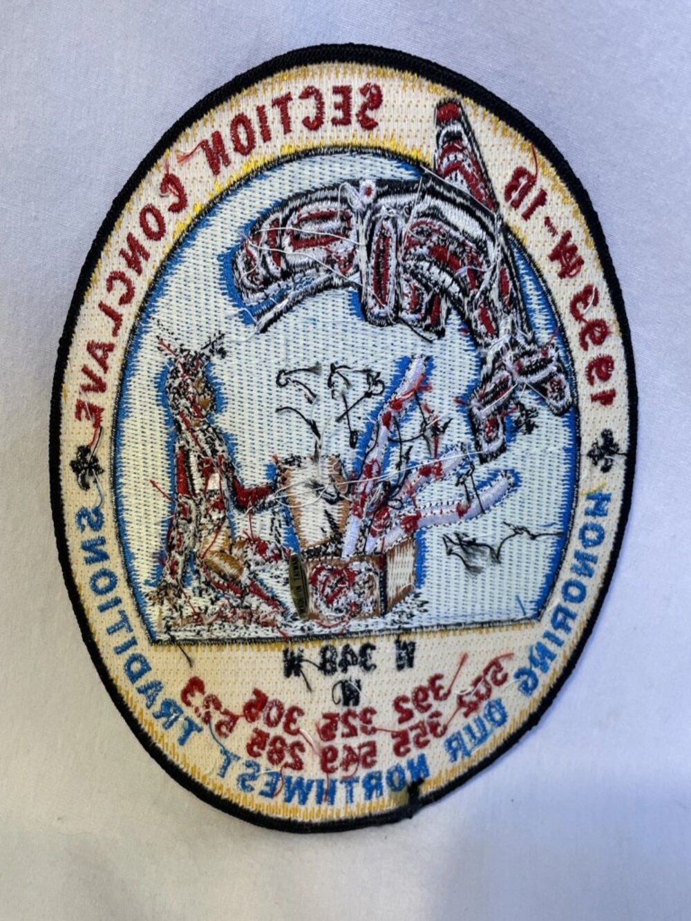 1993 OA W-1B Section Conclave Patch Tahoma 348 Host Northwest Traditions BSA Sco - Picture 2 of 5